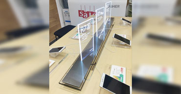 工藝制品 L型亞克力絲印臺牌 標(biāo)牌 標(biāo)識臺卡2