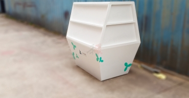 不銹鋼烤漆絲印展柜制作案例一2