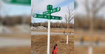 洮兒河道路指示牌導(dǎo)向牌制作案例2