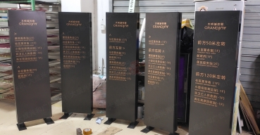 大悅城控股導(dǎo)視立牌定制案例