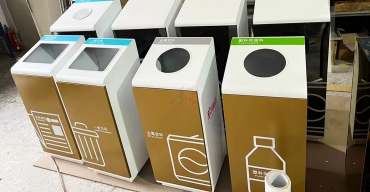 不銹鋼分類垃圾箱定制案例一2
