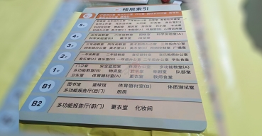 學(xué)校不銹鋼樓層索引牌定制案例二