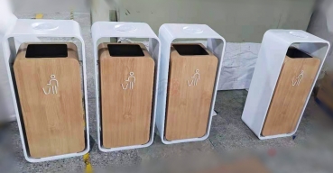 不銹鋼垃圾箱定制案例二