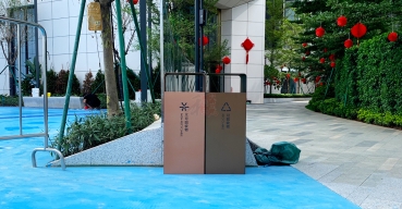 不銹鋼分類垃圾箱定制案例二