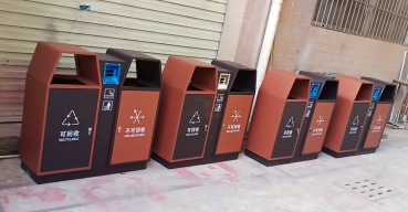 不銹鋼分類垃圾箱定制案例三