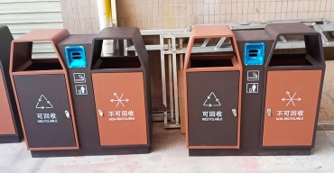 不銹鋼分類垃圾箱定制案例三2