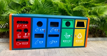 不銹鋼分類垃圾箱定制案例四
